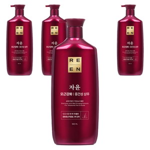 리엔 자윤 모근강화 중건성 샴푸, 950ml, 4개