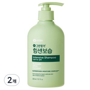 그린핑거 힘센보습 인텐시브 샴푸, 300ml, 2개