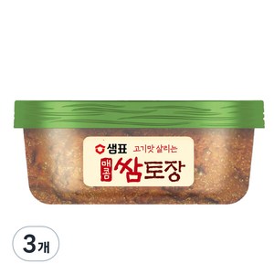 샘표 매콤 쌈토장, 170g, 3개