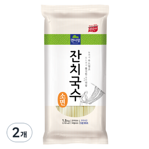 면사랑 잔치국수소면, 1.5kg, 2개