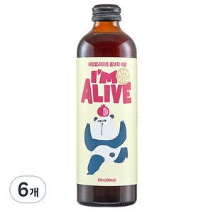 아임얼라이브 콤부차 유리병 석류, 315ml, 1개입, 6개