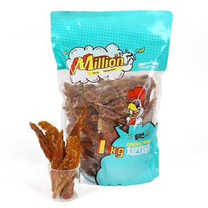 파미데이즈 강아지 밀리언 치킨저키 대용량 간식, 치킨, 1kg, 2개