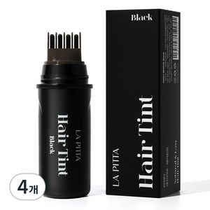 라피타 새치커버 타투 헤어틴트 10ml, 블랙, 4개