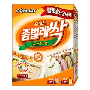 컴배트 프리미엄 좀벌레싹 천연오렌지향 서랍용 8p + 옷장용 4p, 1개