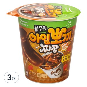 풀무원 아임뽀끼 짜장 떡볶이, 100g, 3개