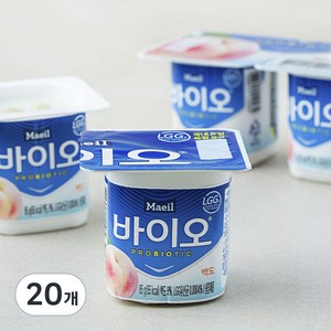 매일바이오 백도 요거트, 85g, 20개