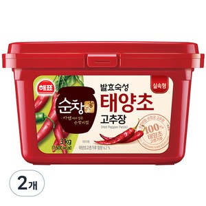 사조 해표 순창궁 태양초 고추장, 3kg, 2개