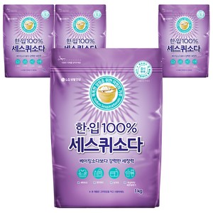 한입 세스퀴소다 세제, 1kg, 4개