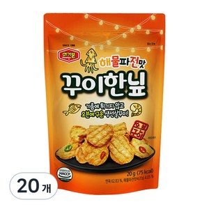 머거본 해물파전맛 꾸이한닢, 20g, 20개