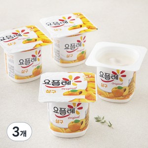 요플레 빙그레 살구, 85g, 4개입, 3개