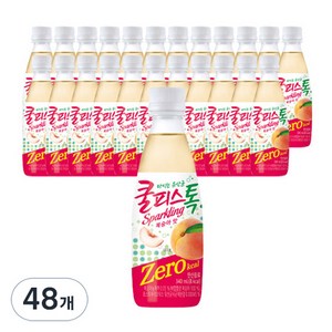 동원 쿨피스톡 제로 복숭아맛, 340ml, 48개