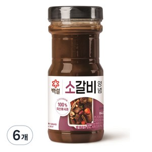 백설 소갈비 양념, 840g, 6개