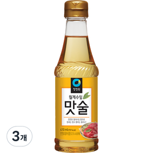 청정원 월계수잎 맛술, 410ml, 3개