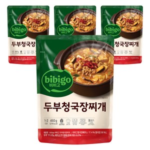 비비고 두부 청국장찌개, 460g, 4개