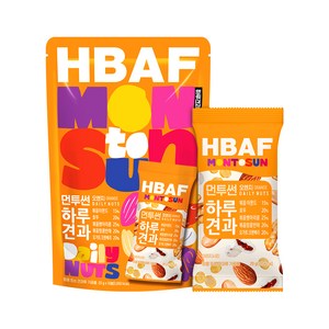 HBAF 먼투썬 하루견과 오렌지, 1개