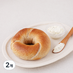 훕훕베이글 통밀 베이글, 115g, 1개입, 2개