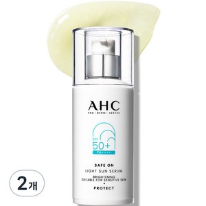 AHC 세이프온 라이트 선세럼 SPF50+ PA++++, 40ml, 2개