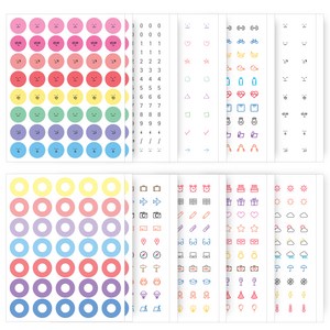 리훈 다정한 스티커 다꾸 10종 세트, 혼합색상, 2세트