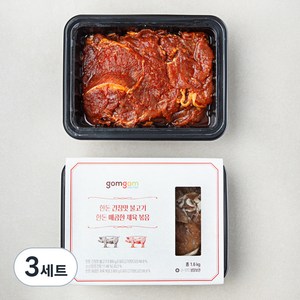 곰곰 한돈 매콤한 제육 볶음 + 곰곰 한돈 간장맛 불고기, 1.6kg, 3세트