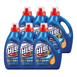 비트 드럼전용 액상세제 본품, 3L, 6개