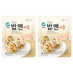 청정원 맛있는 밥 엔 해물 후리가케, 24g, 2개
