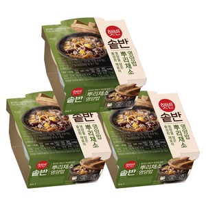 햇반 솥반 뿌리채소 영양밥, 200g, 3개