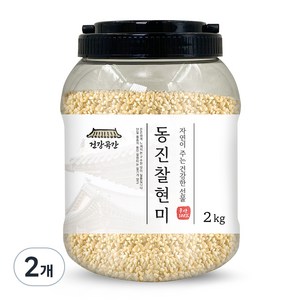 건강곡간 동진 찰현미, 2kg, 2개