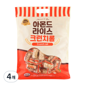 아몬드 라이스 크런치롤, 400g, 4개