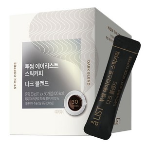 aLIST 투썸 스틱커피 다크 블렌드, 1.1g, 30개입, 1개