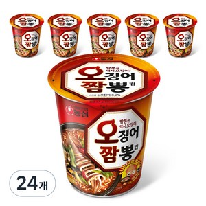 농심 오징어짬뽕 컵 67g, 24개