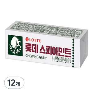 스피아민트 츄잉껌, 26g, 12개