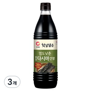 햇살담은 염도낮춘 발효 다시마 간장, 840ml, 3개