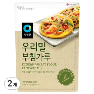 청정원 우리밀 부침가루, 450g, 2개