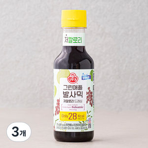 오뚜기 그린애플발사믹 저칼로리 드레싱, 315g, 3개