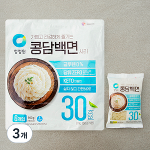 청정원 콩담백면 6개입, 3개, 900g