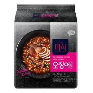 더미식 오징어라면 130g, 4개