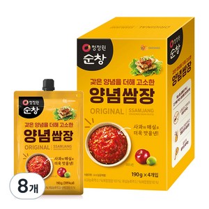 청정원순창 양념 쌈장, 190g, 8개