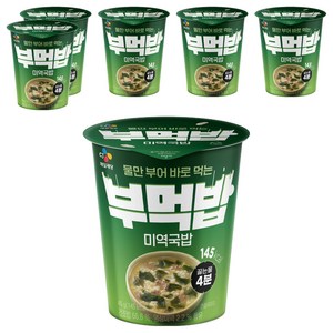 CJ제일제당 부먹밥 미역국밥, 45g, 6개