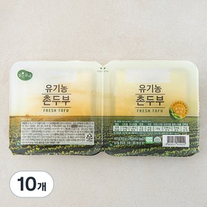 맑은물에 유기농 인증 촌두부, 300g, 10입