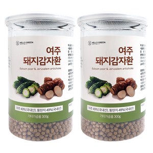 헬로우그린 여주 돼지감자 환 통, 300g, 2개