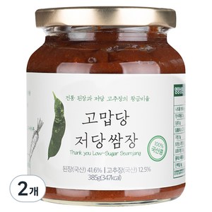 특별한맛 고맙당 저당 쌈장, 385g, 2개