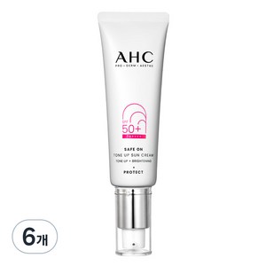 AHC 세이프온 톤 업 선크림 SPF50+ PA++++, 50ml, 6개