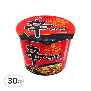 신라면 큰사발면 114g, 30개