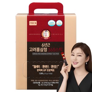 정원삼 6년근 고려홍삼정 365스틱, 1kg, 1개