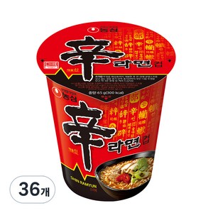 농심 신라면 컵 65g, 36개