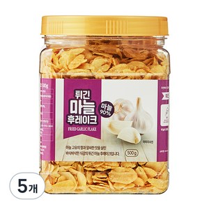 튀긴 마늘 후레이크, 500g, 5개