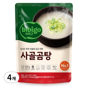 비비고 사골곰탕, 500g, 4개