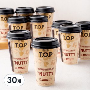 맥심 TOP 너티 카라멜 에스프레소 라떼 컵, 300ml, 30개