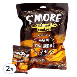 스모어 마시멜로우 쿠키, 110g, 2개