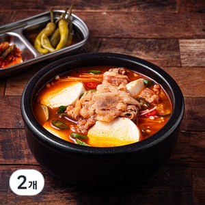 프레시지 우삼겹 순두부찌개 밀키트 2인분, 605g, 2개